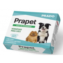 Prapet Vermífugo Para Cães com 4 Comprimidos