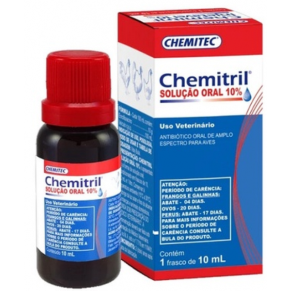 Antibiótico Chemitril Solução Oral 10% - 100ml