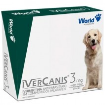 Ivercanis 3 mg 4 comprimidos - Antiparasitário para Cães